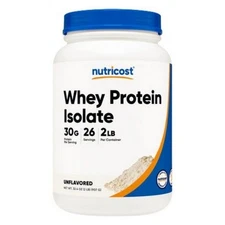 Whey Protein Isolate Powder Strawberry Milkshake 2 Lbs By Nutricost