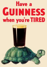 Have A Guinness When You're Tired Guinness Vintage Advertising Poster Print