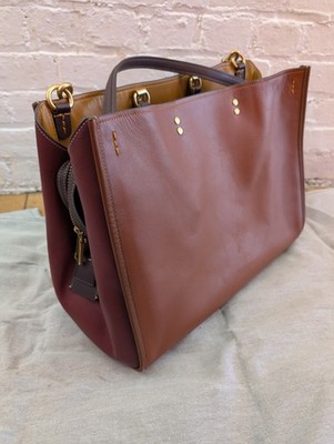 COACH Rogue Bag 39 Leather Colorblock Nº B2380-CB571 Shoulder Bag RARE ...