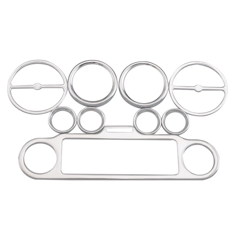 9x Chrome Inner Fairing Gauge Speaker Trim Cover For Harley Electra Street Glide - Изображение 3 из 4