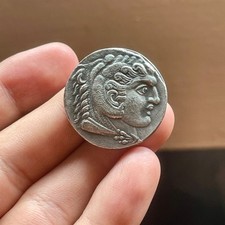 Genuine Ancient Greek Roman Old Coated Coin In Great Condition