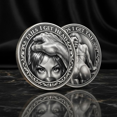 #ad Funny Heads or Tails Coin Heads I Get Tail Tails I Get Head Double Sided Humo... $13.47