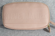 Steve Madden Pink Wristlet Clutch Bag Wallet Purse Gold Tag