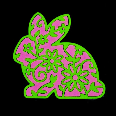 Ostern Blumen Hase Kaninchen Metall Stanzschablone Deko Frühling Karte Basteln D5