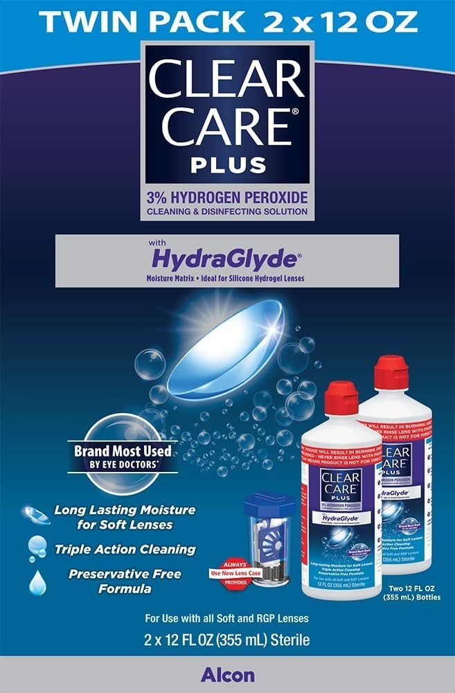 With Lens Case, Twin Pack, Multi, 12 Oz
