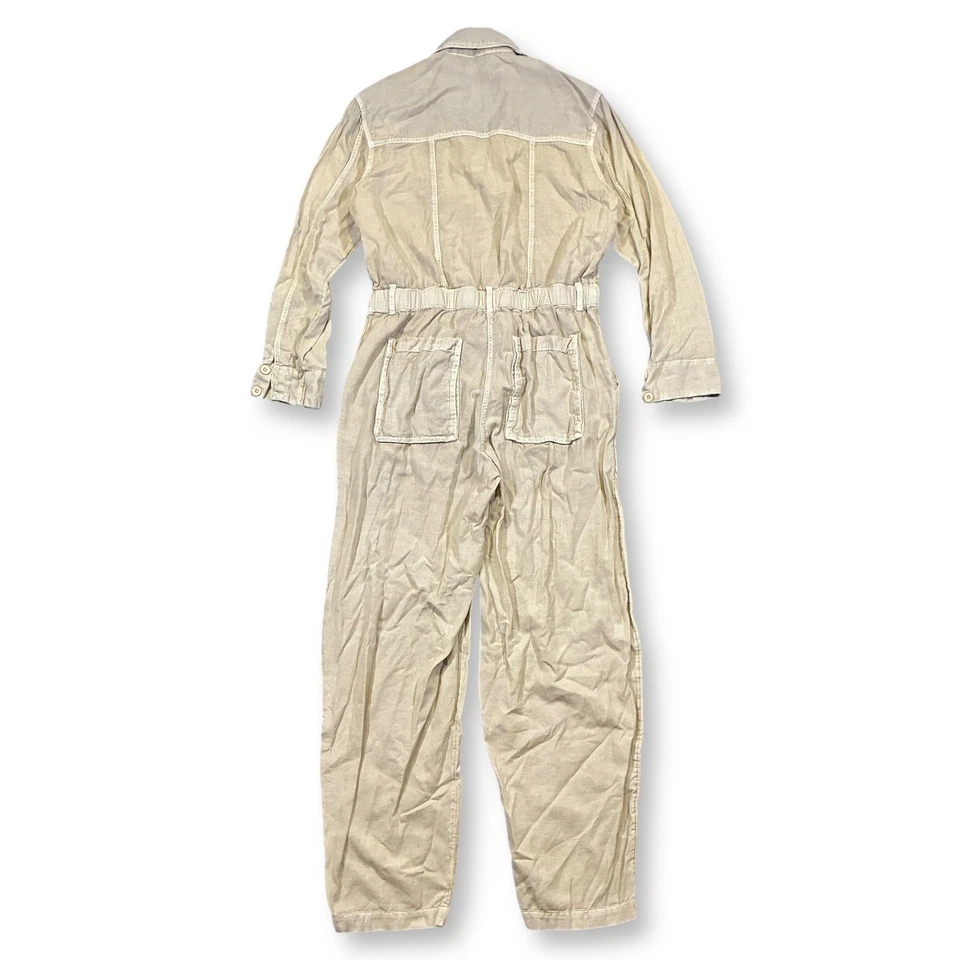 Комбинезон Free People Quinn комбинезон S на пуговицах с длинным рукавом бежевый универсальный стиль - Изображение 2 из 4