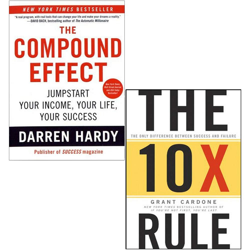 Grant Cardone & Darren Hardy Unisex The Compound Effect,The 10X Rule Hardcover 2 Books Collection Set - Image 2
