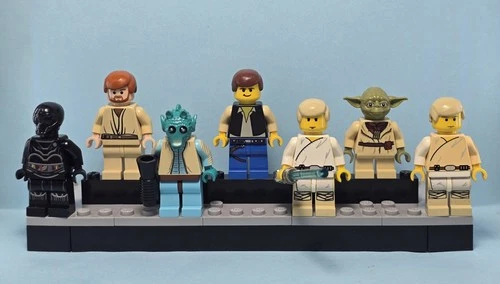 Lego Star Wars Lot Of 7 Minifigures Greedo Luke Skywalker Death Star Droid L4