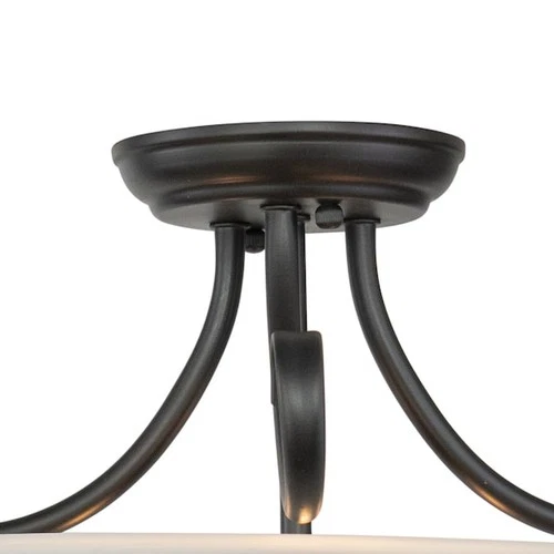 VAXCEL CF65353OBB Babylon 14in Semi-Flush Bronze - Picture 2 of 9