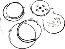 Stainless Steel Brake Line Kit - F&R Brake Lines Galfer FK003D811-6