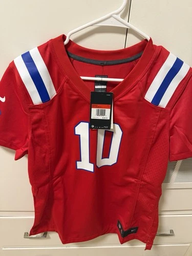 MAC JONES NIKE WOMENS LARGE  ON FIELD JERSEY NEW ENGLAND PATRIOTS NFL NWT!!