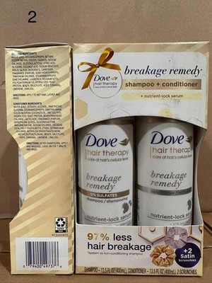dove shampoo + conditioner hair therapy breakage remedy