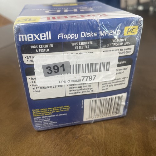 30 Pack Maxell MF2HD 3.5" High Density Floppy Disk Pack New SEALED - Afbeelding 3 van 5