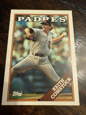 1988 Topps Keith Comstock ERROR (Padres In White, Not Blue) Baseball Card #778