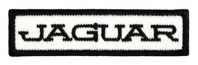Jaguar Embroidered Patch Ivory/Black Iron-On Sew-On Jacket Backpack Hat Shirt