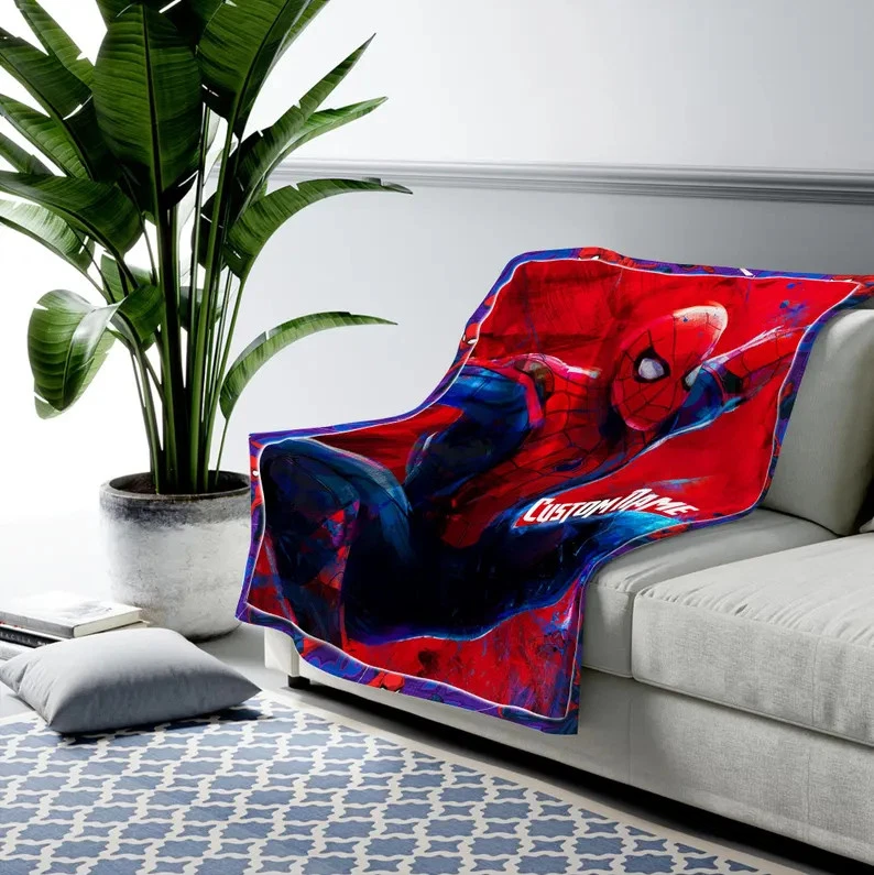 Disney Marvel Spiderman Across The Spider-Verse Customize Fleece Blanket