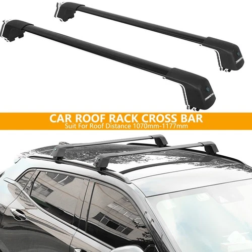 Car Crossbar Lock Rail Anti Theft Cross Bar Roof Top Rack Luggage Cargo Carrier