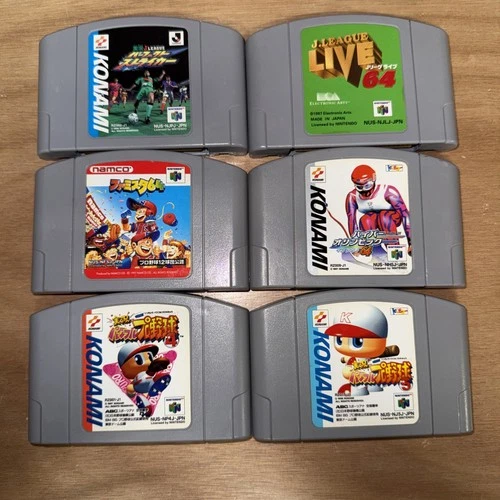 N64 Japanese Game Lot, 6 Games tested & Working Sports Games