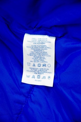 Lands’ End Bright Blue Goose Down Puffer Women's Snap Vest Small - 第 5/5 張圖片