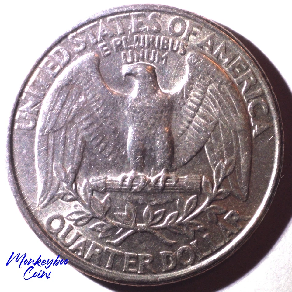 1996 P Washington Quarter - Abraded Die & Spiked Head Die Crack- Rare Error Coin - Image 3 of 4
