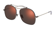 Image of Alexander McQueen AM0088s 006 Sunglasses Ruthenium/Red Sonnenbrille 59-15-145