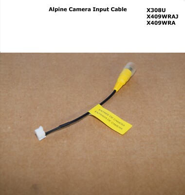 Alpine X308U X409WRAJ X409WRA Camera Input Cable Replacement Part