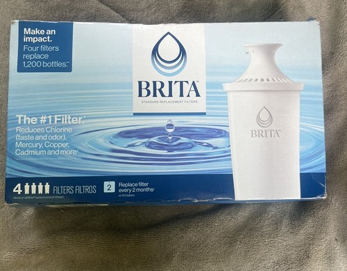 Brita Standard Water Filter Replacements 4 Pack Genuine OEM For Water Pitcher - Picture 2 of 8