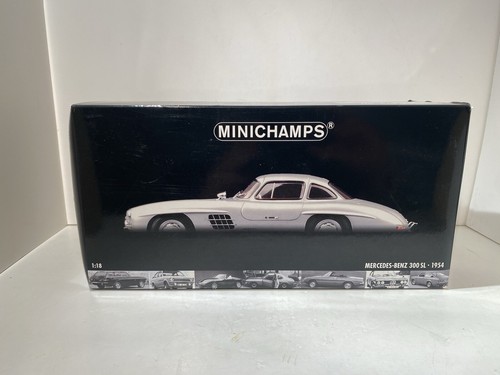 Minichamps 1:18 MERCEDES BENZ 300SL 1954 STUNNING RED INTERIOR 180 039000 V.RARE - Picture 19 of 22