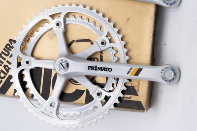 NOS MICHE PRIMATO CRANKSET VINTAGE ROAD RACING OLD SQUARE TAPER