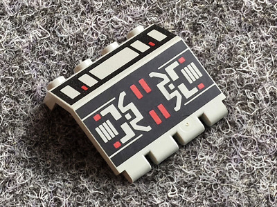 Lego 2582p68 Panel m. Scharnier altgrau bedruckt Space M:Tron A5