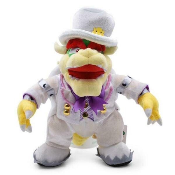 Super Mario Odyssey 14 In. Bowser Wedding Style Soft Plush Toy Gift Collectible for sale online
