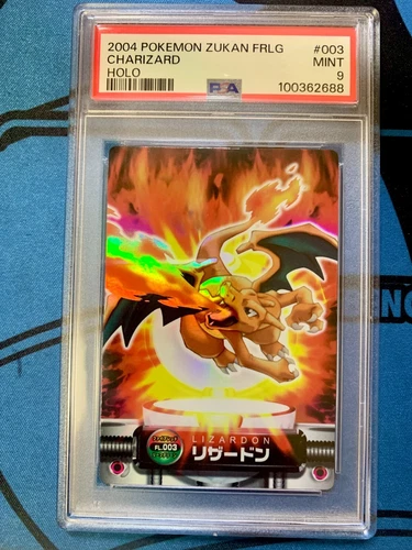 PSA 9 Pokemon Card Charizard No. 003 FireRed LeafGreen Holo Zukan Carddass #P180