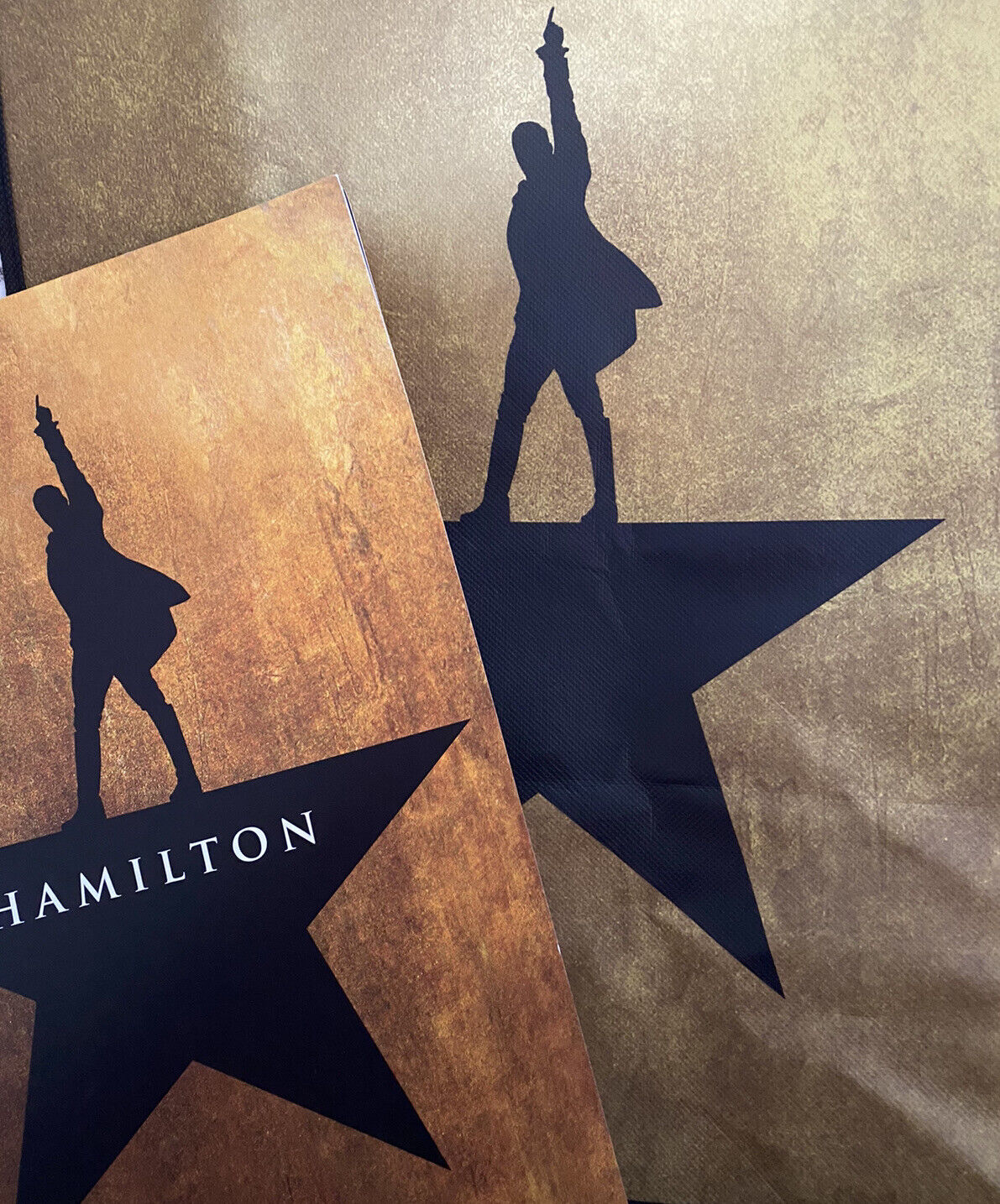 Hamilton an American Musical Souvenir Program And Tote damaged