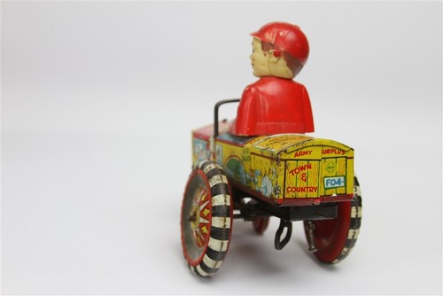 Vintage Marx Dipsy Dan Tin Wind Up Toy Crazy Nodder Car Town & Country Working - Picture 2 of 6