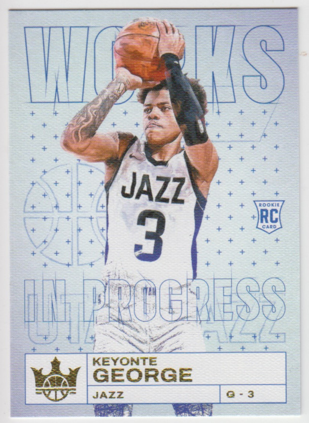2023-24 Panini Court Kings Jazz Keyonte George Works in Progress #11 Rookie RC