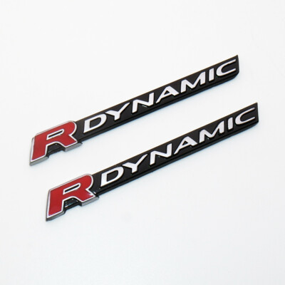 For Range Rover R Dynamic Sport HSE Fender Marker Nameplate Badge Emblem Pair