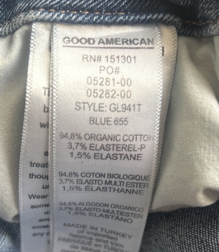 Good American Good Legs Jeans Größe 8/29 Skinny Raw Hem GL941T - Bild 12 von 14