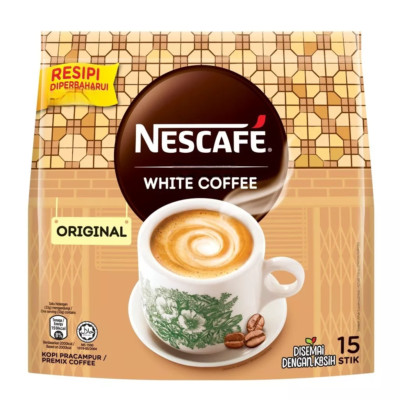 1 X Nescafe White Coffee Original (15 Sticks x 33g) + FREE SHIPPING