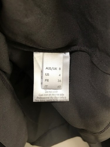 willow 100% silk luxury grey colour dress - Picture 10 of 11
