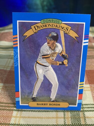Barry Bonds 1991 Donruss Diamond Kings (No Dot After Inc) Error Card - Photo 1 sur 3