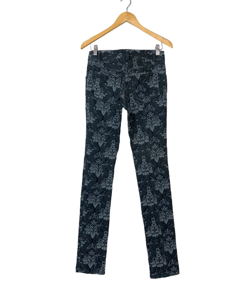 Pantalones CLASE ROBERTO CAVALLI Estampado Flores Azul Talla US6 Foto 2 de 4