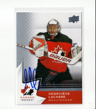 GENEVIEVE LACASSE autographed SIGNED '20 Upper Deck TEAM CANADA women card #46