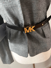 Michael Kors large brown belt women s inside its gold