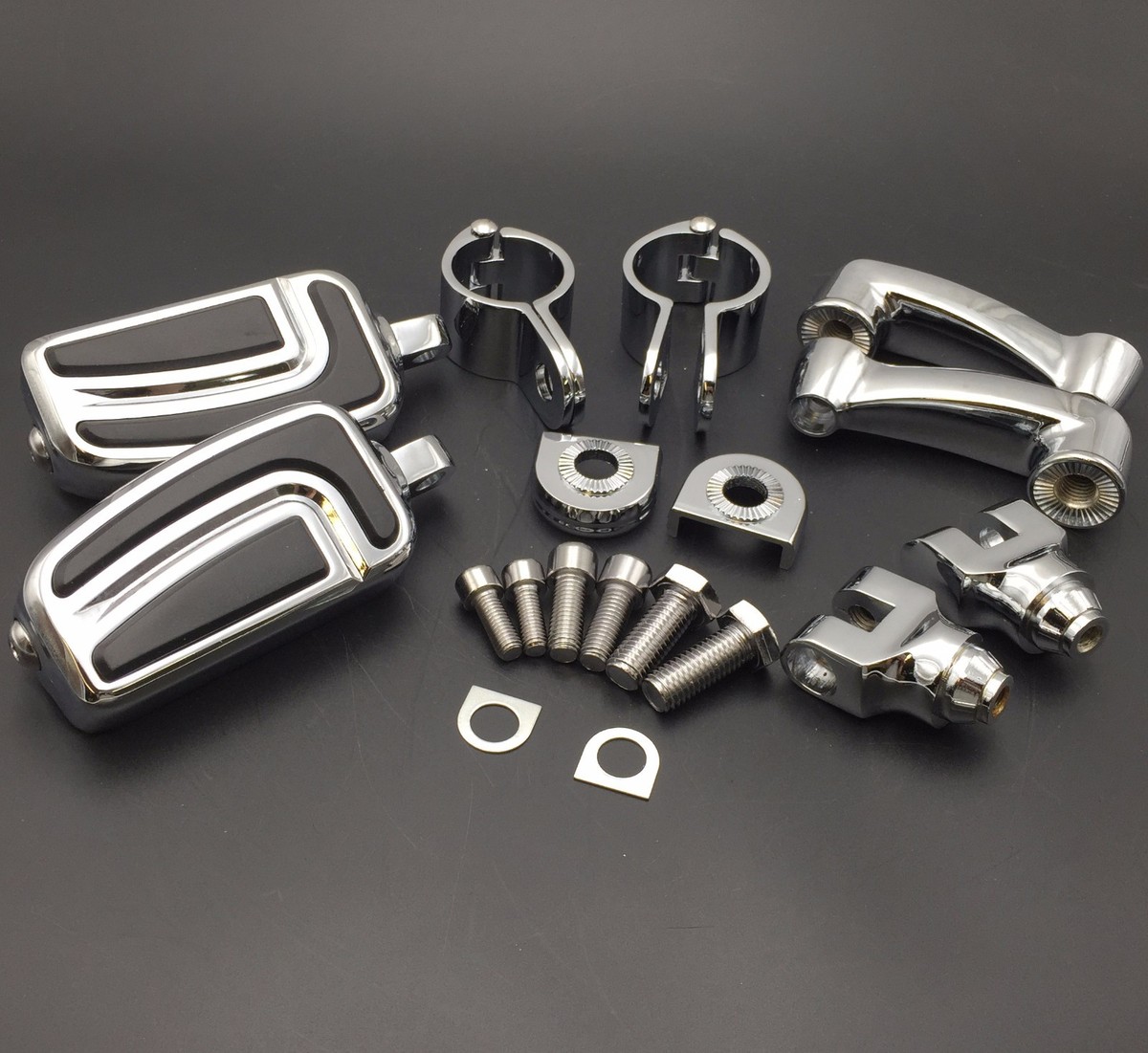 バイイー 25mm Chrome AirFlow Foot Peg For Honda GoldWing VTX1300 Shadow