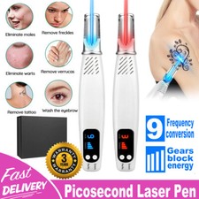 Professional Laser Picosecond Pen Blue Red Tattoo Remover Acne Scar Cleaner US