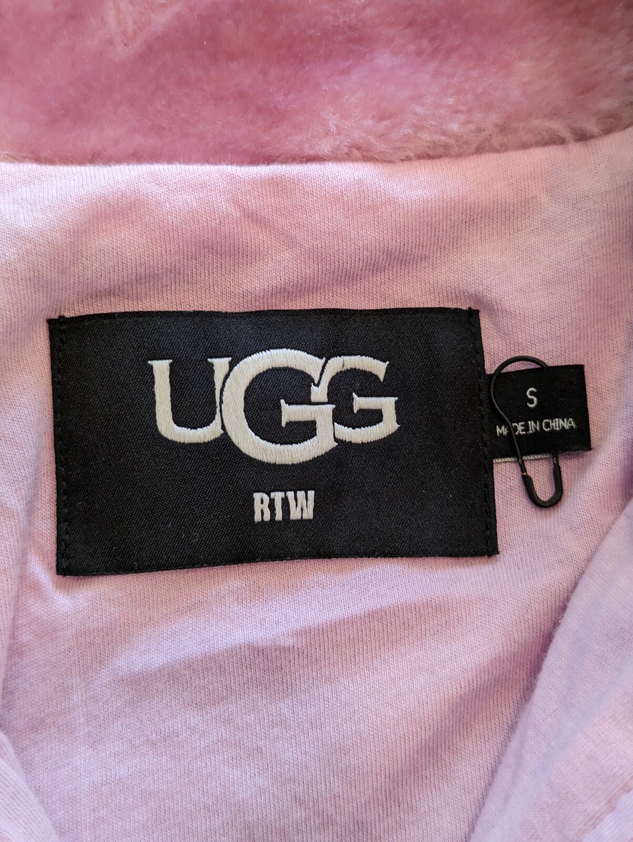 UGG Australia Elaina Womens Colorblock Sherpa Jacket Medium