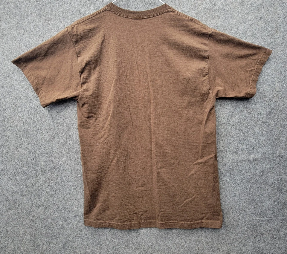 Camiseta marrón sin hilo para hombre talla M manga corta estampado gráfico Bush Foto 2 de 4