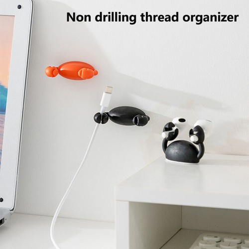 3PCS Silicone Cute Animal Cable Storage Organizers Cartoon Rabbit Bunny Crab - 第 6/18 張圖片