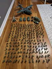 Huge Vintage Tim-Mee & Processed Plastics Soldiers And Vehicles Lot