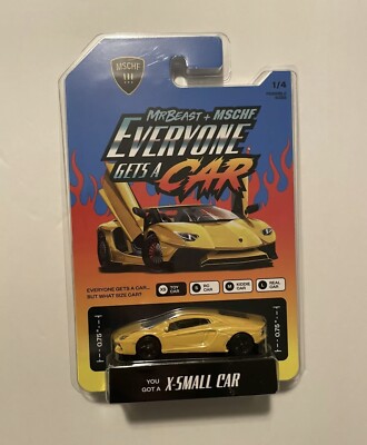 Authentic mschf everyone gets a car! Original Mr Beast Promotion!!!